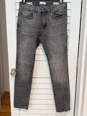 Selected Homme Slim Leon Gray Stretch Jeans W33 L32 33 X 32 Men’s
